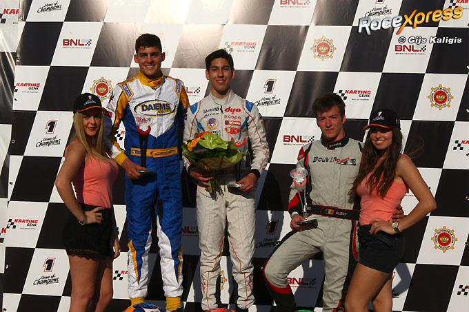 Rotax Max Senior podium BNL